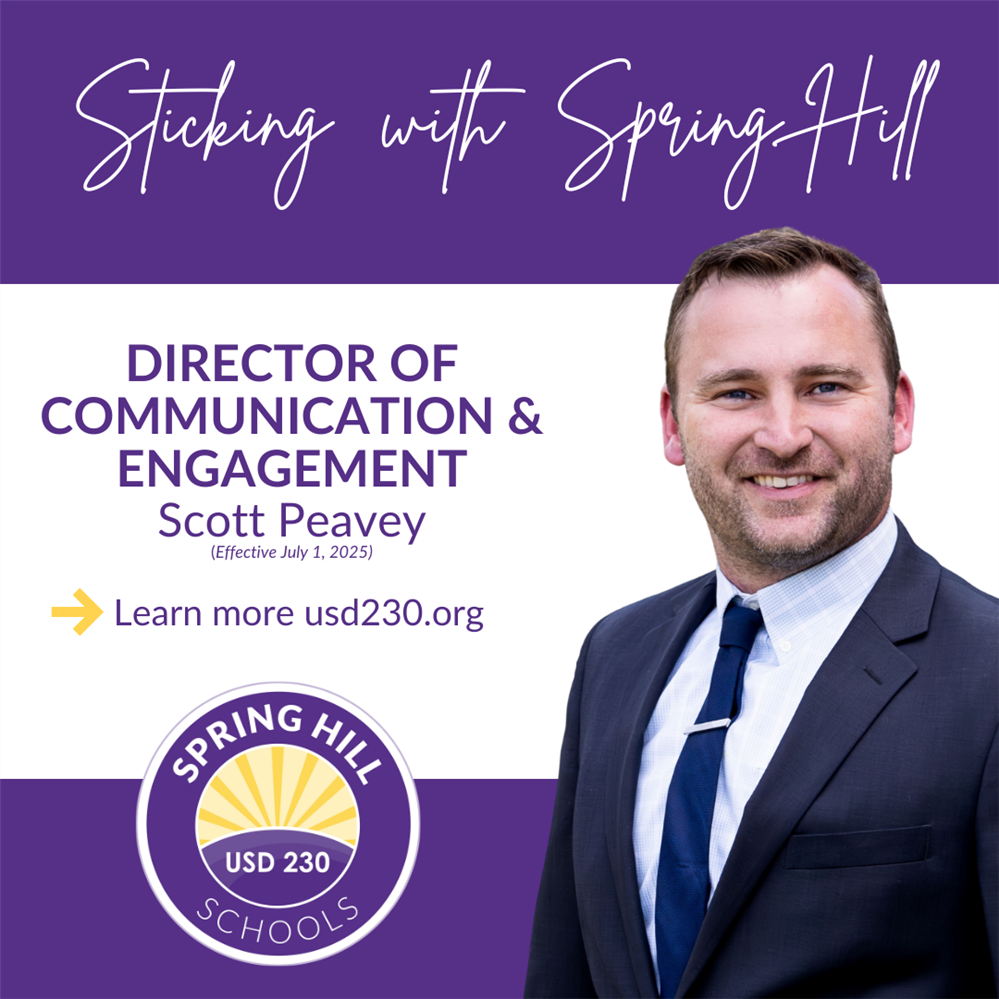  Scott Peavey new Director Communication & Engagement Spring Hill Schools