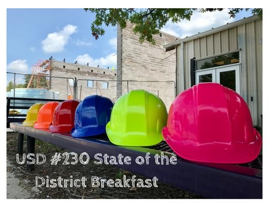  Hard hats at a construction site