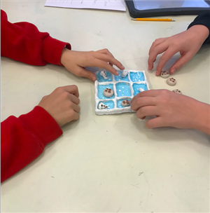 Tic Tac Toe from clay