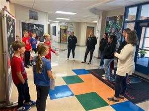 KTOY team speaks with students at Cheney Elementary