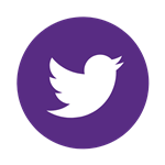 Purple Circle Twitter Logo