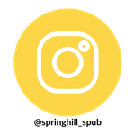 Yellow circle Instagram logo with SPUB username